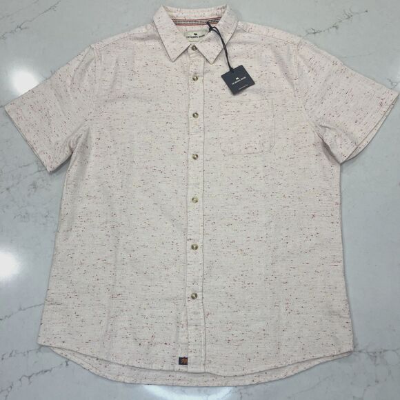 The Normal Brand NEW Large Freshwater Button Up Shirt Ysabel Nep Short Sleeve - Picture 1 of 16
